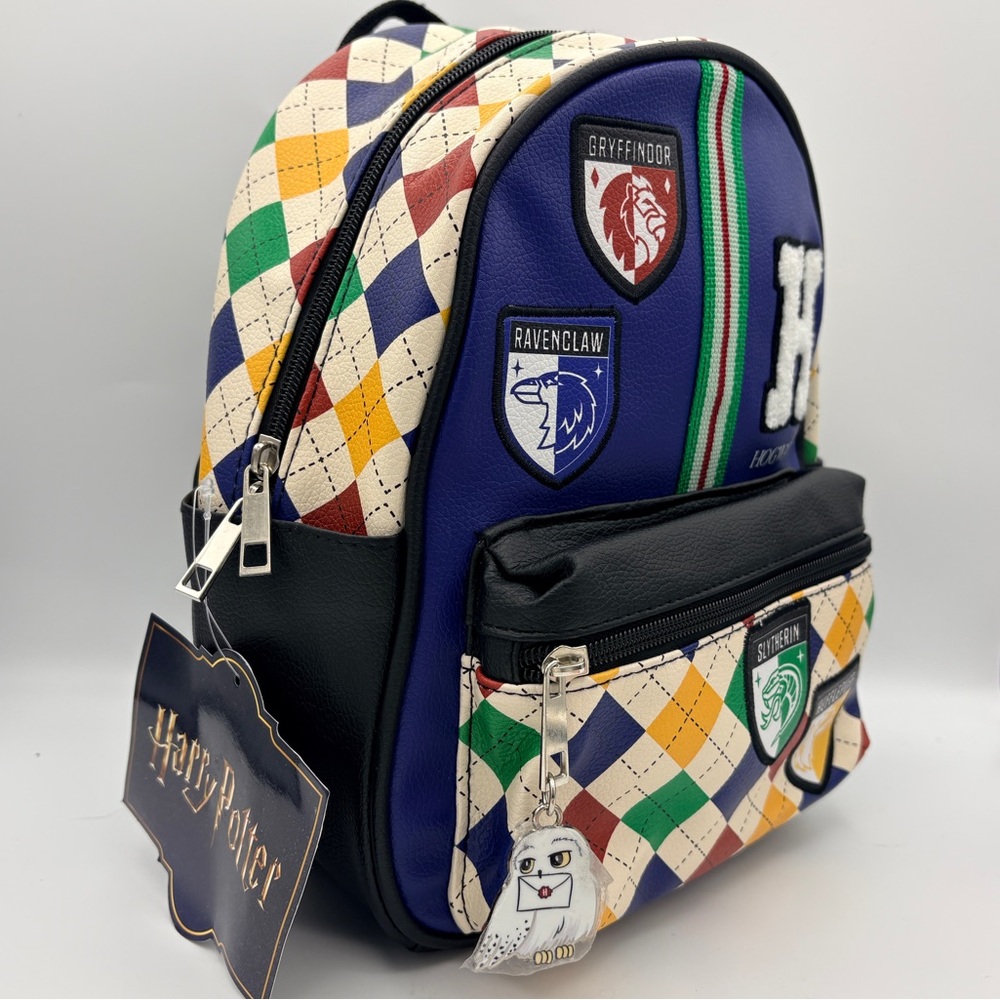 Harry Potter Hogwarts Patch Mini Backpack - Argyl… - image 3